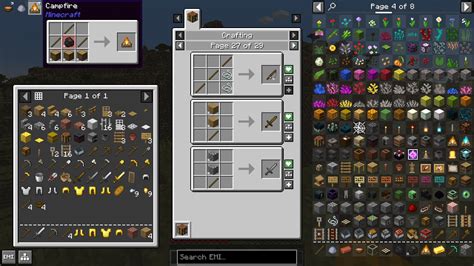 Minecraft inventory with modded items
