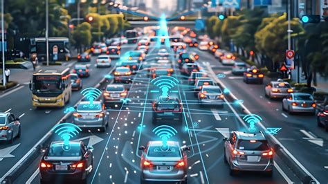 Veicoli connessi che comunicano tra loro e con l'infrastruttura