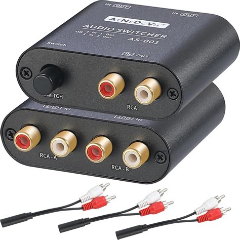 Sdoppiatore RCA ad Y e switch selettore RCA
