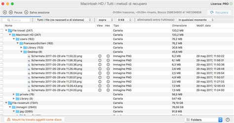 Interfaccia del software Disk Drill con opzioni di scansione