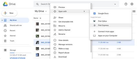 Interfaccia di Google Drive con file audio selezionati