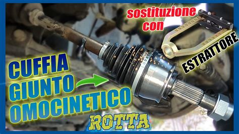 Cuffia giunto omocinetico rotta