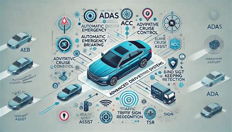 Schema che illustra i sistemi ADAS dell'Audi Q3
