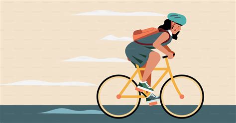 Illustrazione di una persona a piedi accanto a una bicicletta forata