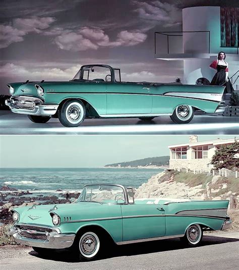 Ford Thunderbird e Chevrolet Bel Air anni '50