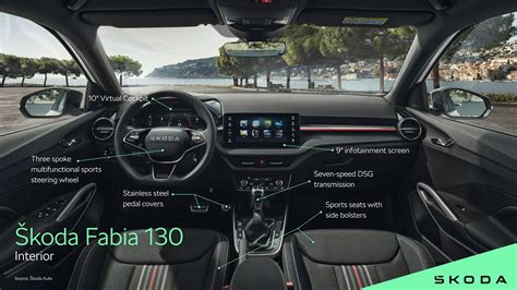 Dettaglio del design interno della nuova Skoda Fabia