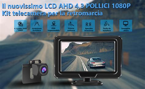 Esempi di diversi tipi di kit per telecamere di retromarcia