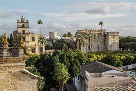 Vista panoramica dell'Alcázar di Jerez de la Frontera