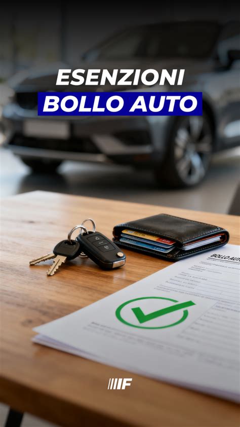 Infografica sulle esenzioni del bollo auto