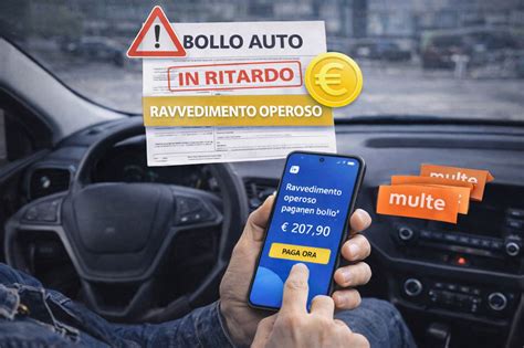 Grafico sanzioni ravvedimento operoso bollo auto