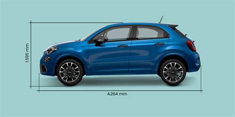Schema dimensionale Fiat 500X con misure principali