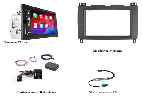Schema tecnico di installazione plug-and-play per sistema multimediale Mercedes