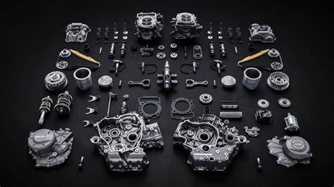 Diagramma esploso di un motore automobilistico