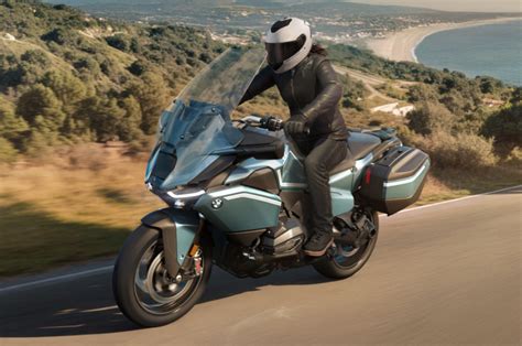 BMW R 1300 RT motorcycle on a scenic coastal road