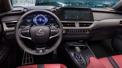 Lexus UX interior with hybrid technology display