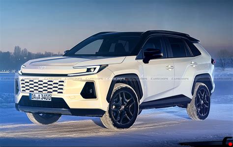 Toyota RAV4 design frontale con luci a C