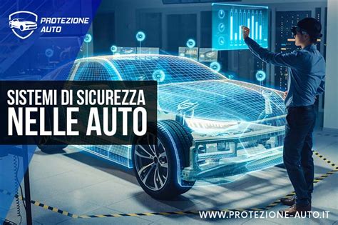 Infografica che illustra l'integrazione dei sistemi di sicurezza nelle moderne vetture Ford