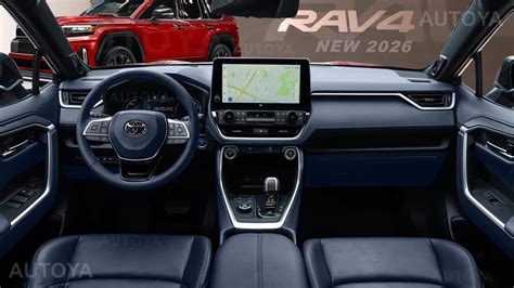 Interni Toyota RAV4 Hybrid con schermo touchscreen