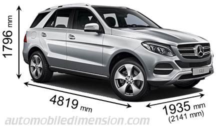 Dimensioni Mercedes-Benz Classe GLE