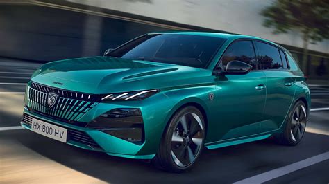 Peugeot e-308 vista frontale