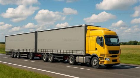 camion con rimorchio merci