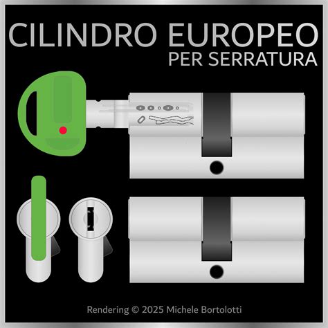 Schema di un cilindretto di serratura con lamelle