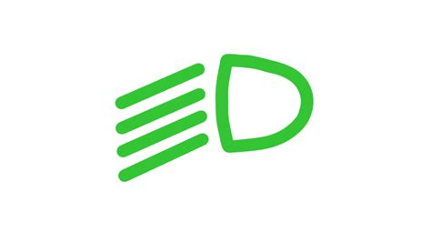 Diagramma delle luci esterne di una Peugeot 207