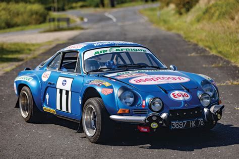 Alpine A110 storica in azione rally