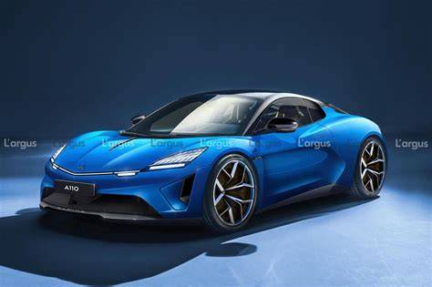 Dettaglio motore Alpine A110 moderna