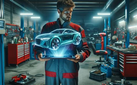 Un'officina Kia moderna con auto in manutenzione