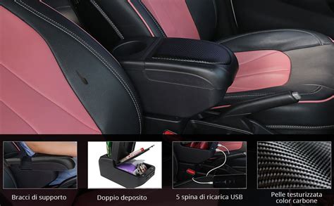 Diversi tipi di braccioli auto aftermarket