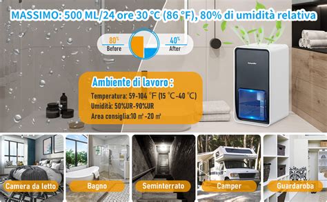 deumidificatore per auto in azione