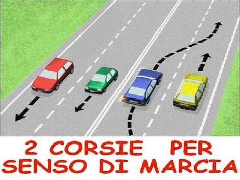 Curva su strada a doppio senso di marcia
