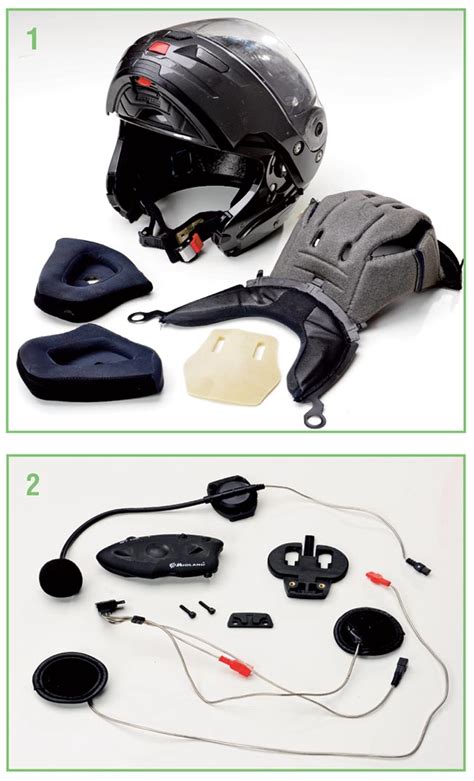 Passaggi per l'installazione di un interfono in un casco