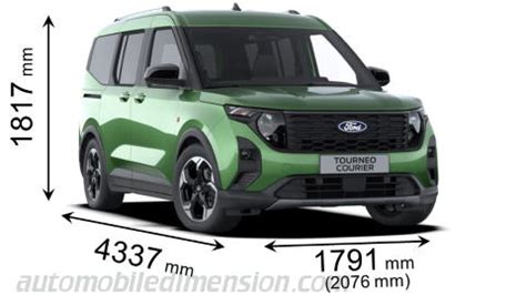 Schema dimensioni Ford Tourneo Courier