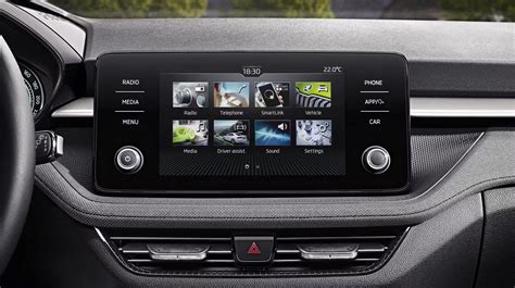 ŠKODA Fabia interior with infotainment system