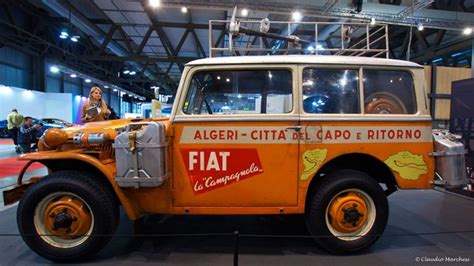 Fiat Campagnola del record Algeri-Città del Capo con equipaggiamento da raid