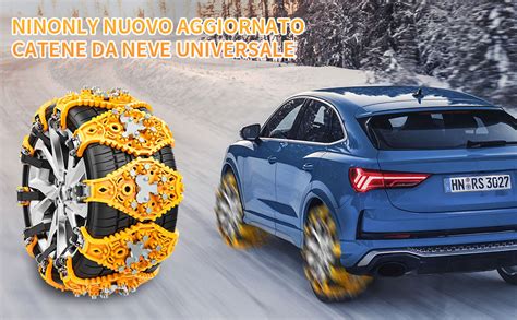 Schema di diverse maglie di catene da neve