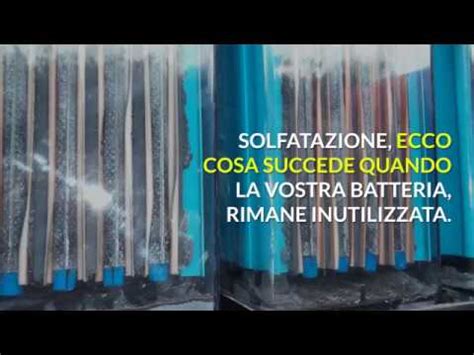 Illustrazione del processo di solfatazione della batteria