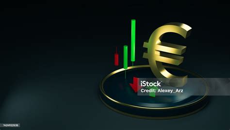 Simbolo euro con grafico finanziario