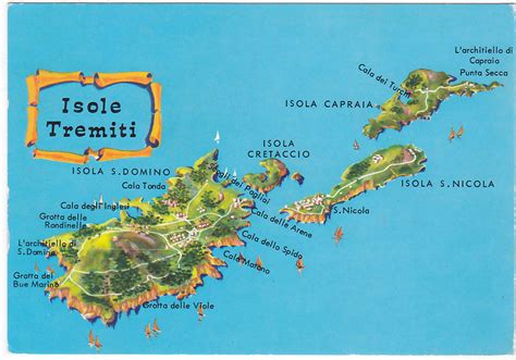 Mappa delle Isole Tremiti