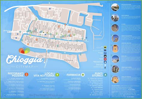 Mappa di Chioggia con evidenziata la zona del concessionario