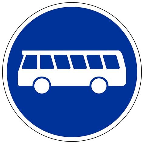 Segnale di area riservata ai bus