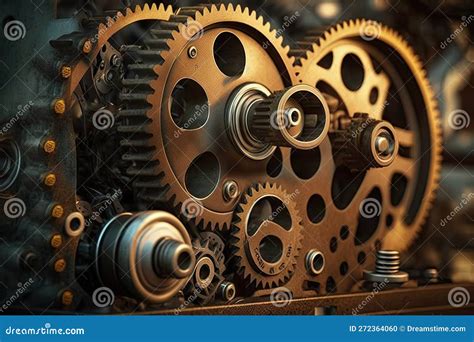 Illustrazione stilizzata di ingranaggi e componenti di un motore