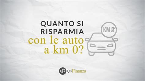 Infografica vantaggi auto km 0