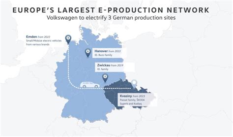 Mappa globale stabilimenti produzione Volkswagen