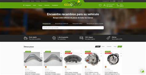 Ecooparts homepage