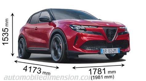 Scheda tecnica Alfa Romeo Junior con dimensioni e bagagliaio