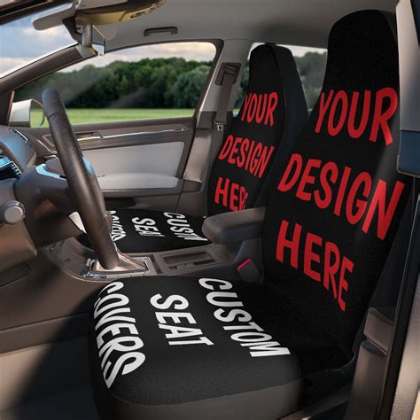 Custom embroidered car seat covers