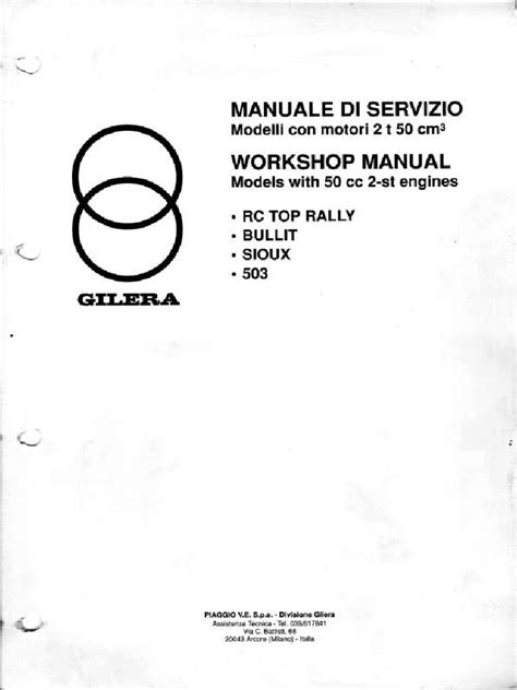 Manuale di officina con schemi meccanici